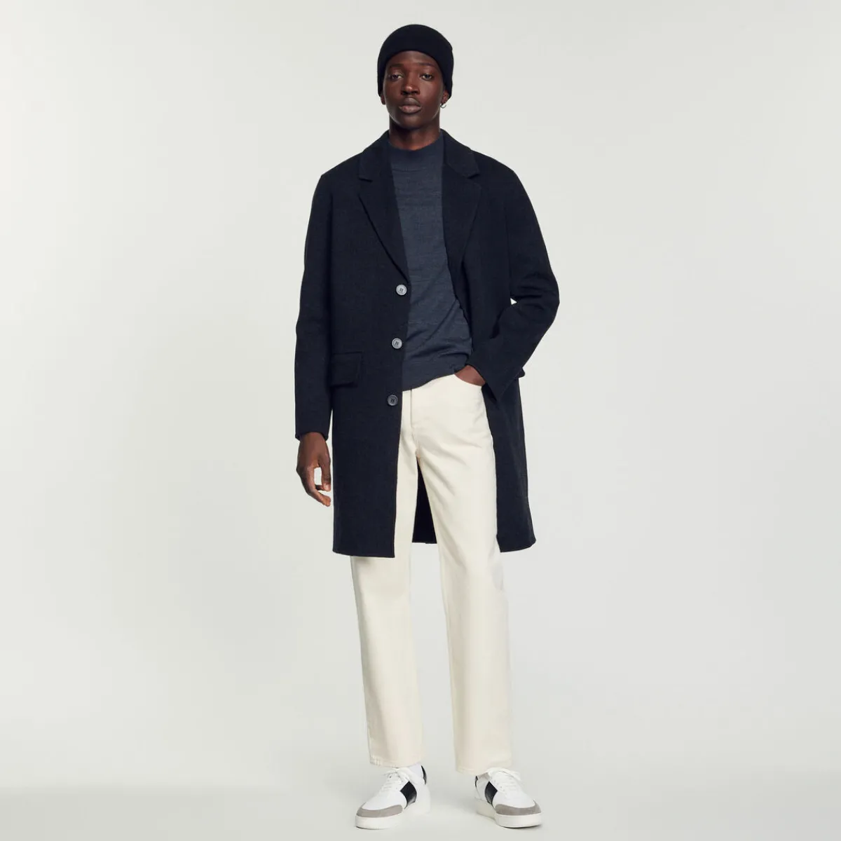 Best Straight-Cut Wool Coat Men Coats