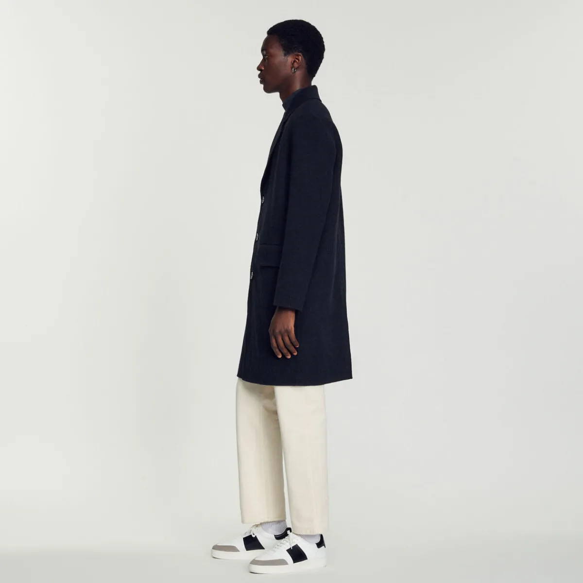 Best Straight-Cut Wool Coat Men Coats