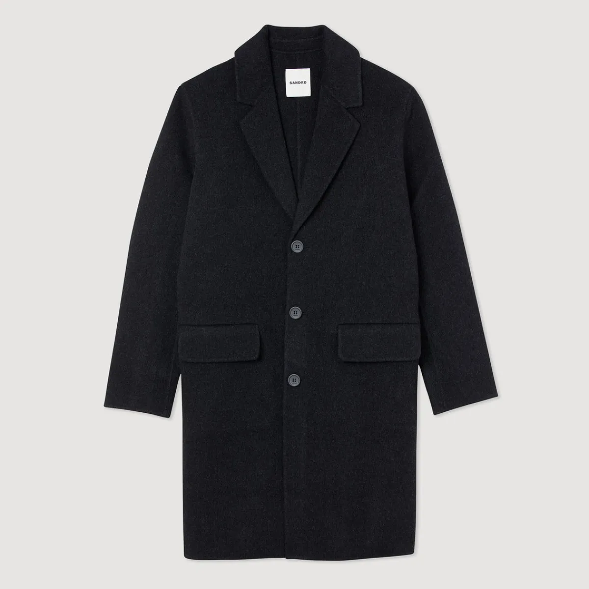 Best Straight-Cut Wool Coat Men Coats