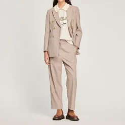 Best Tailored Pinstripe Jacket Women Matching Sets