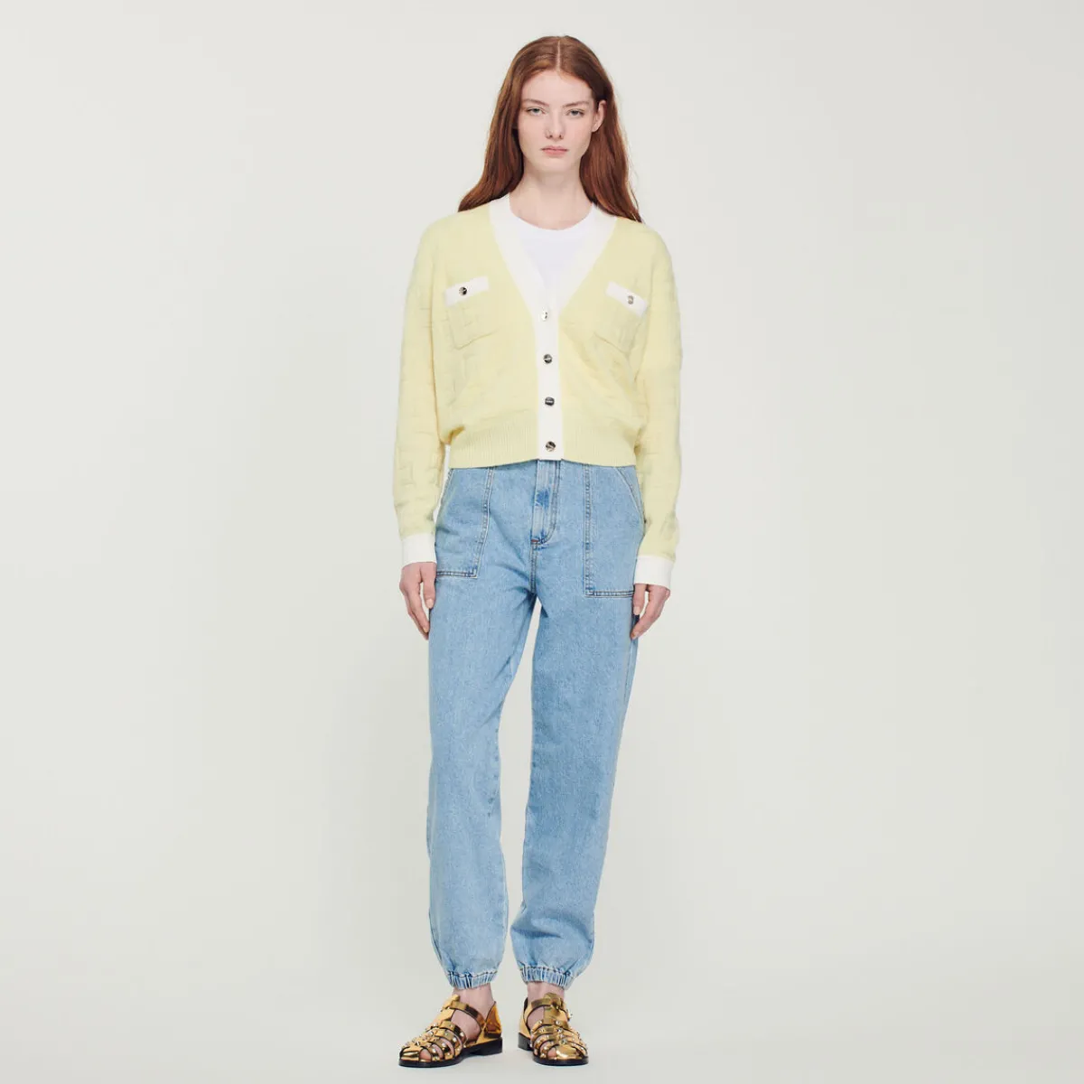 Sale Two-Tone Cardigan Women Sweaters & Cardigans
