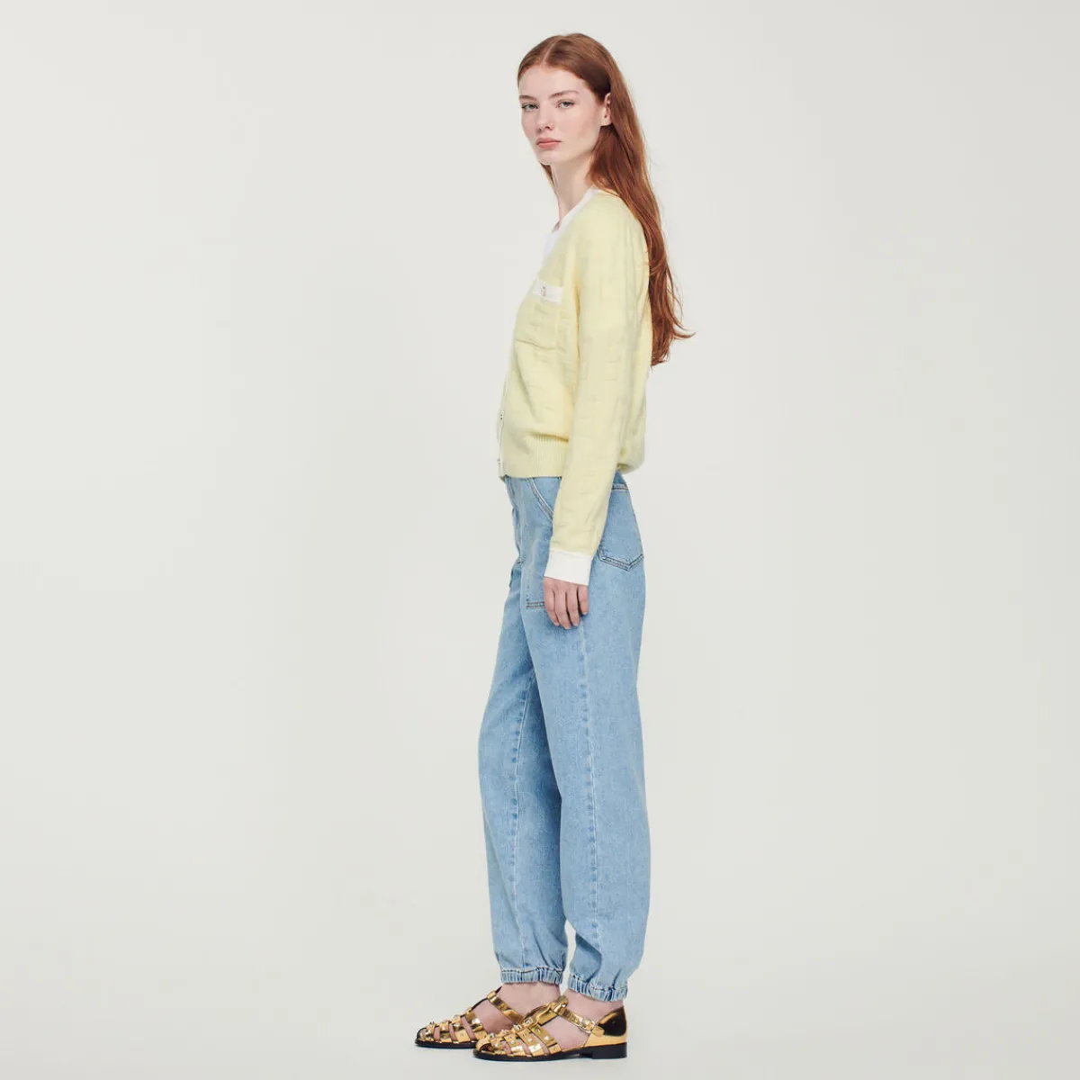 Sale Two-Tone Cardigan Women Sweaters & Cardigans