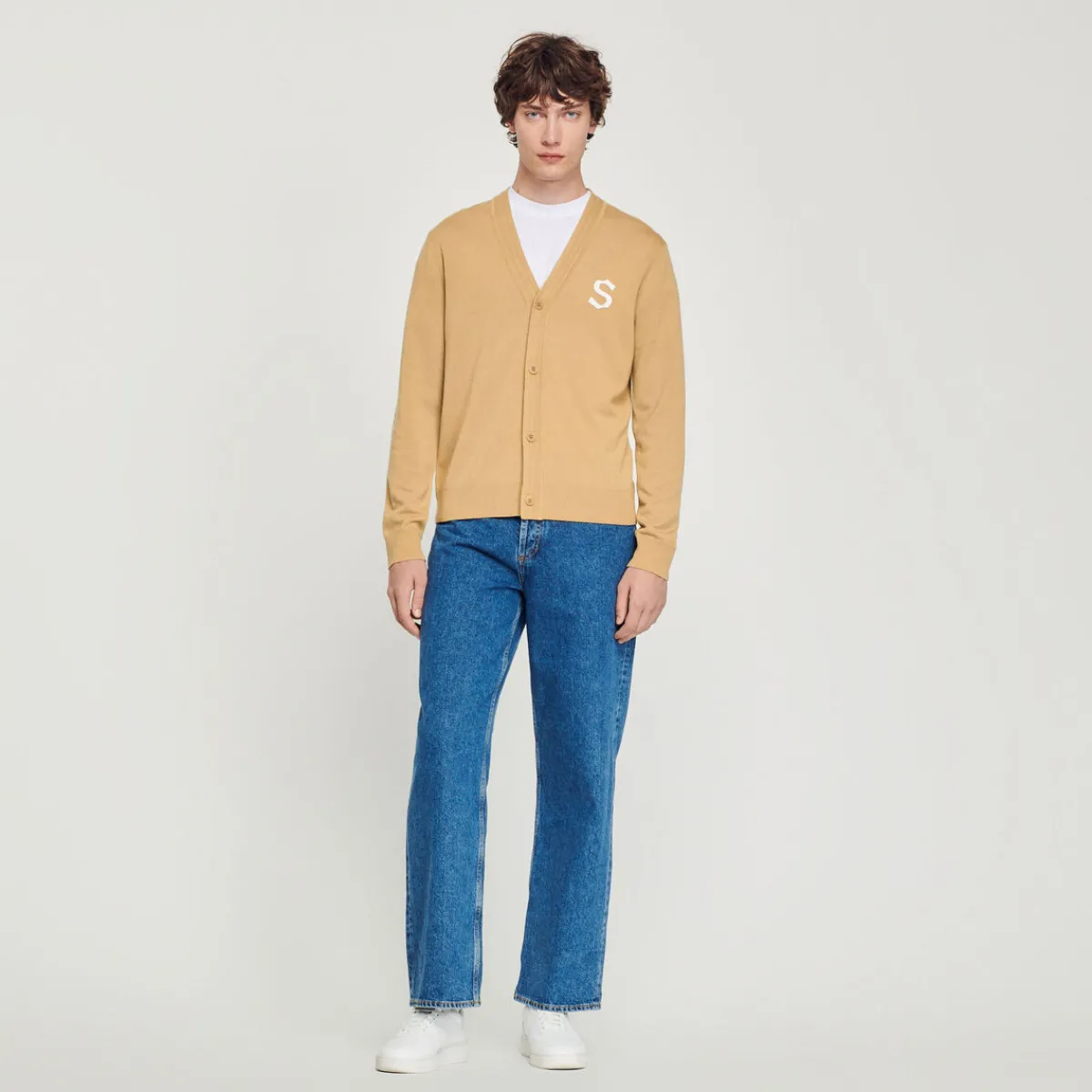 Flash Sale Wool Cardigan With S Patch Men Sweaters & Cardigans